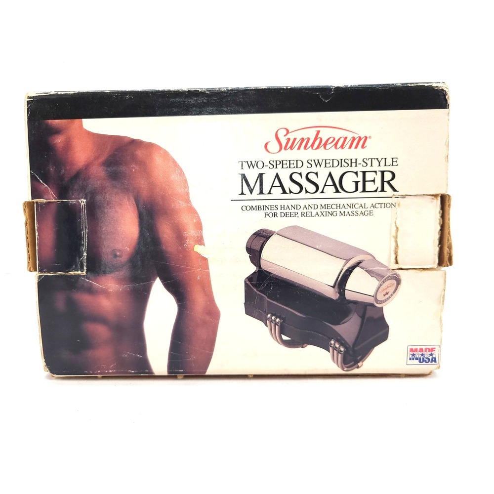 Vtg Sunbeam Two Speed Swedish Style Massager Made in USA 1857-1